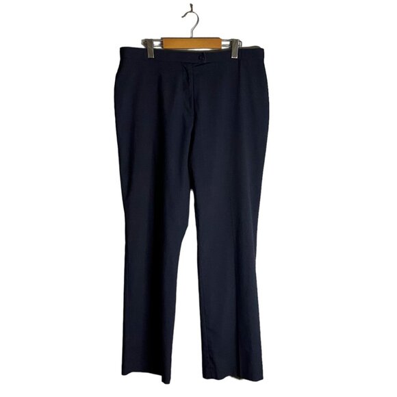 Haggar Women's Navy Straight Leg Dress Pants - Picture 1 of 9